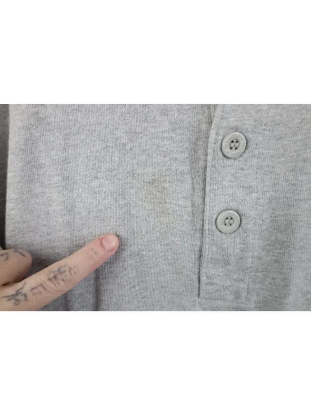 Vintage 90s Champion Mens XL Distressed Ohio State University Henley T-Shirt - Picture 7 of 14